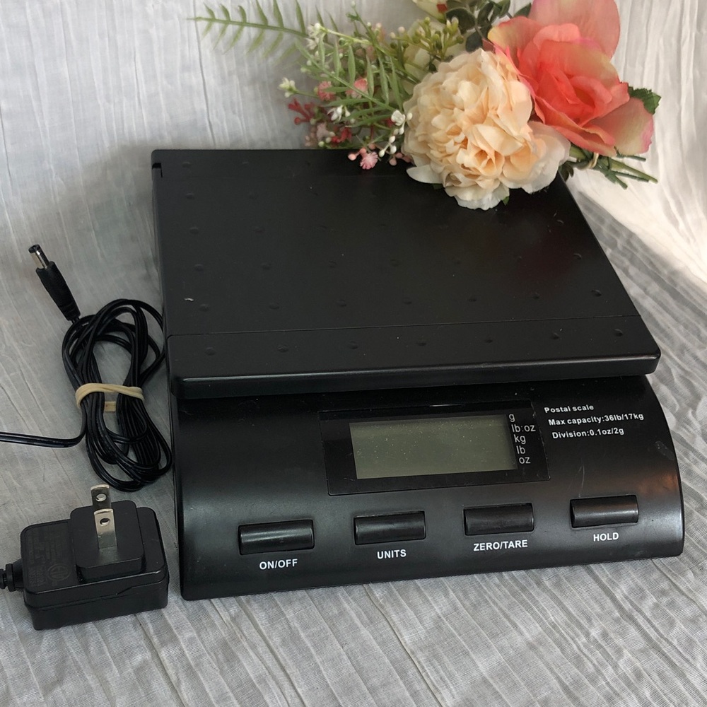 POSTAL SCALE to 36 lbs- lbs & metric -resellers scale -electric & battery